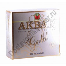 Чай AKBAR Gold черный 100 пак
