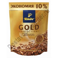 Кофе Tchibo Gold selection растворимый 75г пак