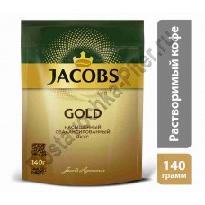 Кофе Jacobs Gold натур раств субл 140г пак