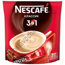 Кофе Nescafe Classic 3 в 1 растворим гранулирован 20штх16г