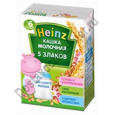 Каша молочная Heinz многозерновая 6мес 200г т/п