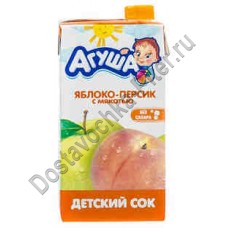 Сок Агуша яблоко/персик 500мл т/п