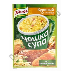 Чашка супа Knorr Куриный с лапшой 13г