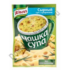 Чашка супа Knorr Сырный суп с сухариками 16г