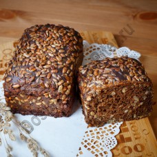 Хлеб Маг заварной с семечками в нарезке 400г пекарня Окей