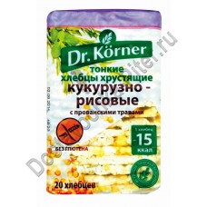 Хлебцы Dr. Korner Кукурузно-рисовые с прованскими травами 100г