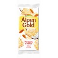 Шоколад Alpen Gold белый Миндаль и кокос 90г
