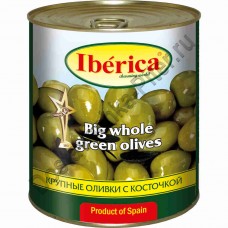 Оливки Iberica c/к крупные 875г ж/б