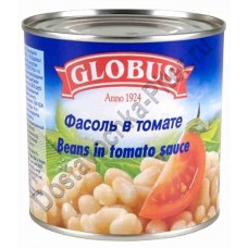 Фасоль белая в томатном соусе Globus 425мл