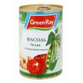 Фасоль белая Green Ray в томатном соусе 425г ж/б