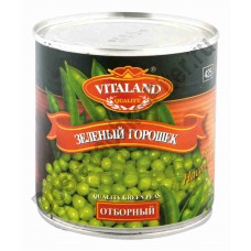 Горошек зеленый Vitaland отборный 425г ж/б