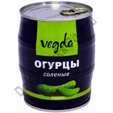 Огурцы Vegda Product соленые Вегда кошерные 580г ж/б