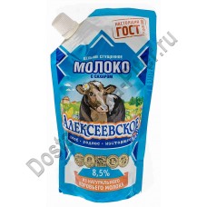 Молоко сгущенное Алексеевское с сахаром 8,5% 270г дой-пак