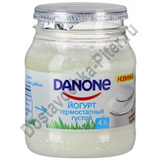 Йогурт Данон термостатный густой натуральный 4% 250г