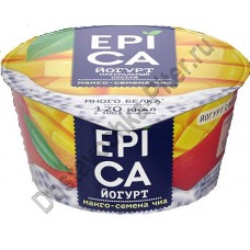Йогурт Epica 130г с манго и семенами чиа 5%