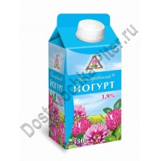Йогурт питьевой Пискаревский 1,9% 0,33кг пюр-пак