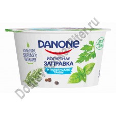 Йогурт Данон д/заправки с овощн напол пряные итал травы 3% 140г