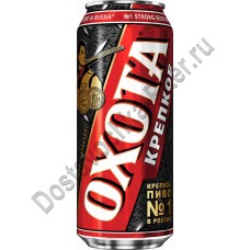 Пиво Охота Крепкое 8,1% 0,45л ж/б ОПХ