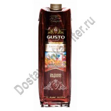 Вино Gusto кр. п/сладкое RD 10-12% 1л TetraPack