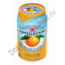Напиток S.Pellegrino апельсин б/а газ 0,33л ж/б
