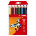 Stabilo Trio. Набор цветных карандашей 12 цв.