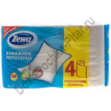 Бумажные полотенца ZEWA 2 слоя 4 рулона