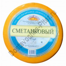 Сыр Сметанковый 50% Новопокровский 100г