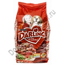 Корм Darling для собак мясо+овощи сухой 2,5кг