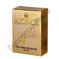 Чай AKBAR Gold средний лист 250г
