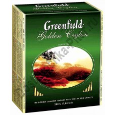 Чай ГРИНФИЛД Golden Ceylon черный 100 пак