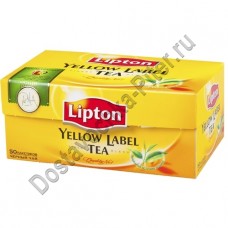 Чай LIPTON Yellow Label Tea 50 пакетиков