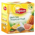 Чай LIPTON Tropical Fruit черный грейпфрут ананас 20 пирамидок