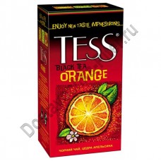 Чай TESS Orange черный с цедрой апельсина 25 пакетиков