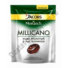 Кофе Jacobs Monarch Millicano растворимый с доб молотого 75г пак
