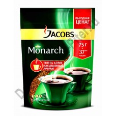 Кофе Jacobs Monarch растворимый 75г пак