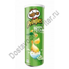 Чипсы Pringles Сметана/Лук 165г