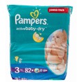 Подгузники Памперс Active Baby Миди 3 (4-9кг) 82шт.