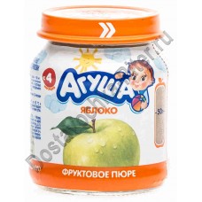 Пюре Агуша яблоко с 4мес 115г ст/б