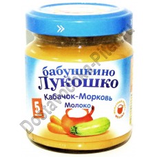 Пюре Бабушкино Лукошко кабачок+ морковь+ молоко с 5 месяцев 100 гр