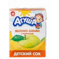 Сок Агуша яблоко/банан с 6мес 200мл т/п