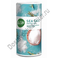 Соль морская 4Life мелкая йодированная 250г