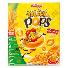 Готовый завтрак Kellogg`s Miel Pops медовые колечки 225г