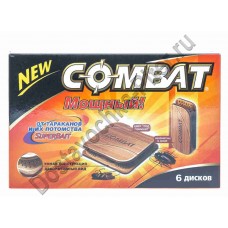 COMBAT Super Bait Диски от тараканов Декор 6шт