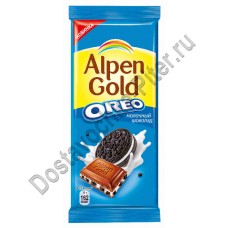 Шоколад Alpen Gold молочный с орео 95г