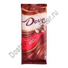 Шоколад Dove молочный цельный фундук 90г