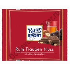 Шоколад Риттер Спорт  молочный лесной орех/ром/изюм 100г