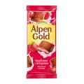 Шоколад Alpen Gold молочный клубника/йогурт 90г 