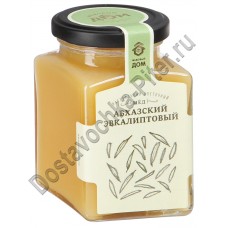 Мёд натуральный Медовый дом Абхазский эвкалиптовый 320г ст/б