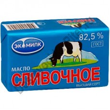 Масло сливочное Экомилк 82,5% 450г фольга