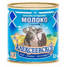 Молоко сгущенное Алексеевское с сахаром 8,5% 360г ж/б